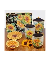 Certified International Sunflower Fields 3-Pc. Canister Set