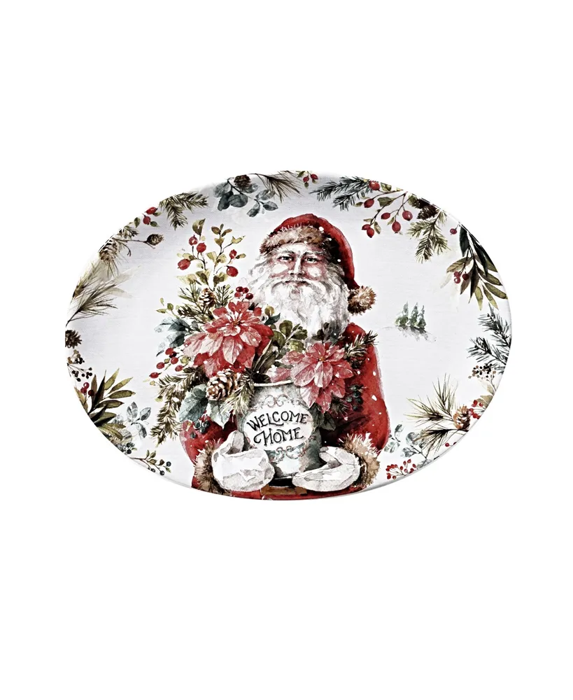 Certified International Christmas Story Rectangular Platter