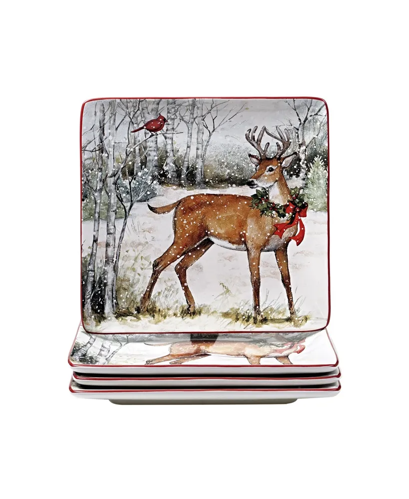 Certified International Winter Forest 16 Piece Dinnerware