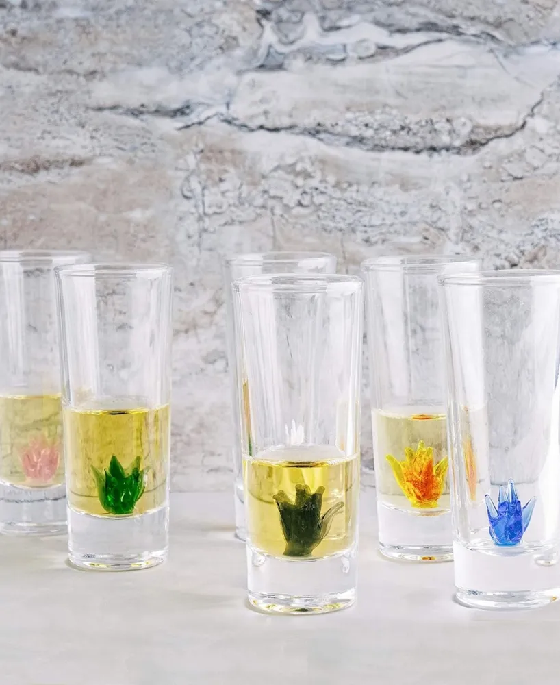 The Wine Savant Tequila Decanter & Shot Glasses, 7 Piece Set