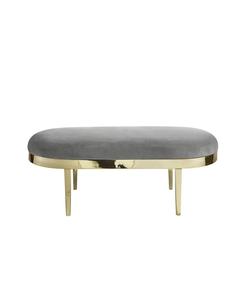 Inspired Home Alia Velvet Bench