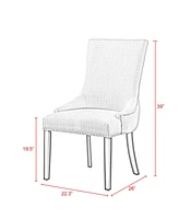 Inspired Home Piper Linen Dining Chair Set of 2