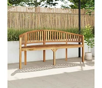 Banana Bench 70.9" Solid Teak Wood
