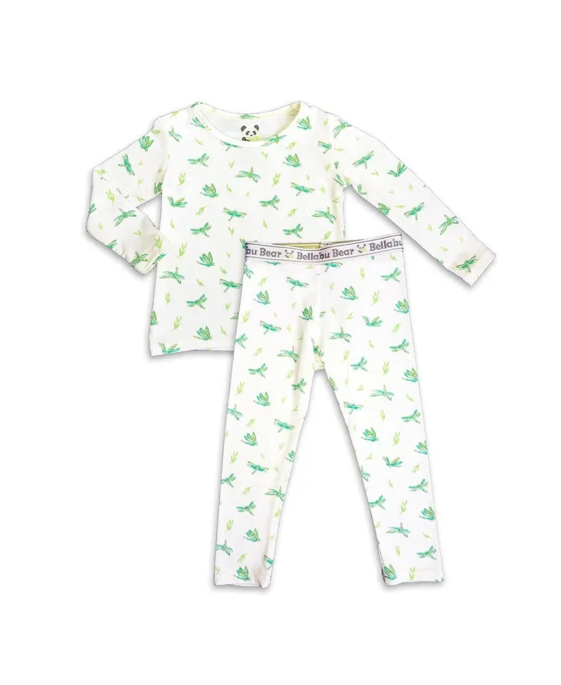 Bellabu Bear Toddler| Child Unisex Dragonfly Set of 2 Piece Pajamas