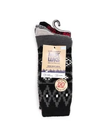 Muk Luks Men's 3 Pair Pack Microfiber Boot Socks