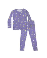 Bellabu Bear Toddler| Child Unisex Rainbow Set of 2 Piece Pajamas