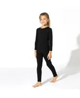 Bellabu Bear Toddler |Child Unisex Obsidian Black Set of 2 Piece Pajamas