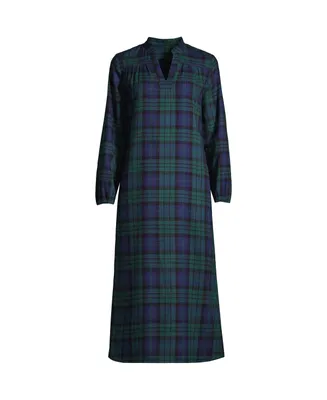 Lands' End Women's Long Sleeve Flannel Nightgown