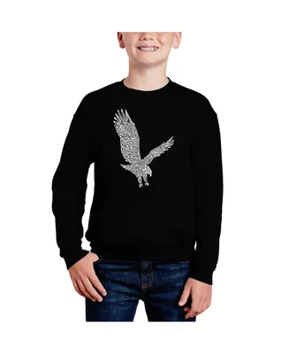 Eagle - Big Boy's Word Art Crewneck Sweatshirt