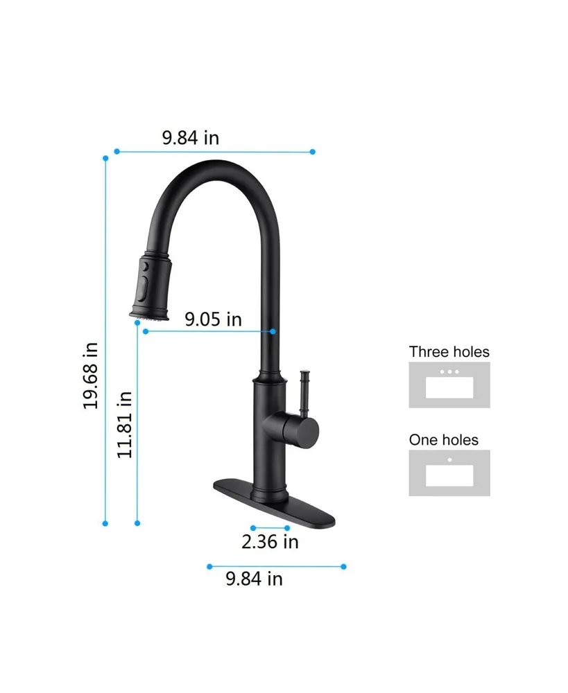 Simplie Fun Kitchen Faucet With Pull Out Sprayer
