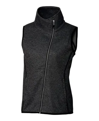 Cutter & Buck Plus Mainsail Women Sweater Knit Asymmetrical Vest