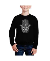 Hamsa - Big Boy's Word Art Crewneck Sweatshirt