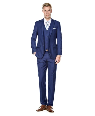 Braveman Men's 3-Piece Premium Vested Slim Fit Suit