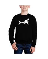 Bite Me - Big Boy's Word Art Crewneck Sweatshirt