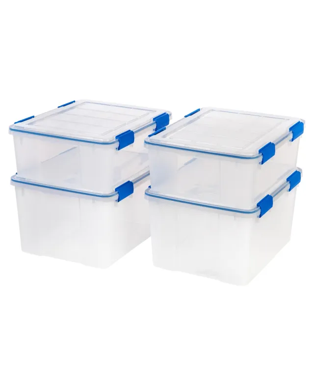 IRIS Weathertight Storage Box, 30.6 Quart, 6 Pack 30.6 Qt. - 6 Pack