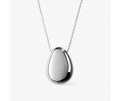 Ana Luisa - Silver Pendant Necklace - Pebble Silver