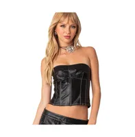 Women's Moss Lace Up Corset Top