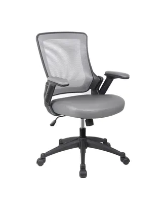 Simplie Fun Mid-Back Mesh Task Office Chair With Height Adjustable Arms
