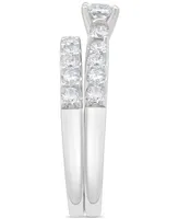 Diamond Princess-Cut Bridal Set (1 ct. t.w.) in 14k White Gold