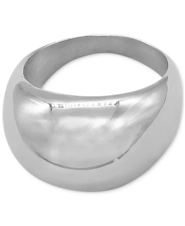 Adornia Silver-Tone Water-Resistant Tall Dome Ring | Westland Mall