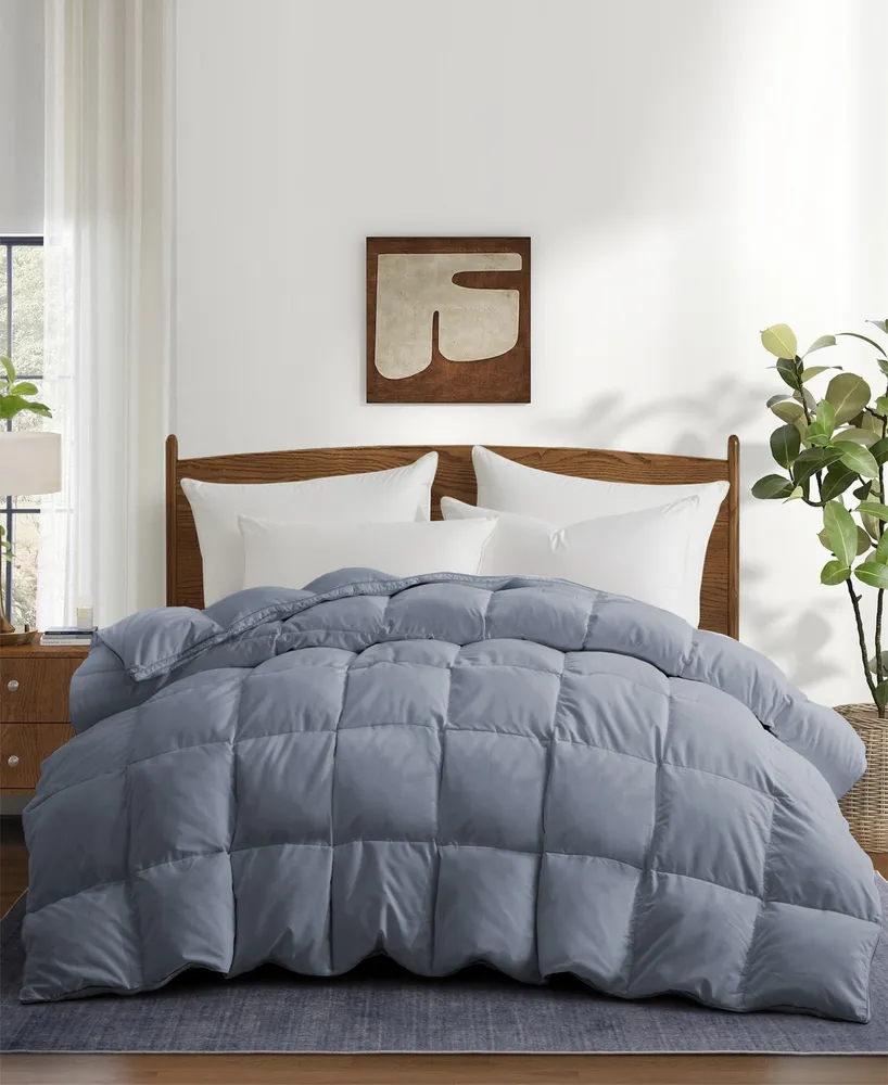 Unikome Medium Warmth 360 Thread Count Ultra Soft Down and Feather Fiber Comforter with Gusseted Edge