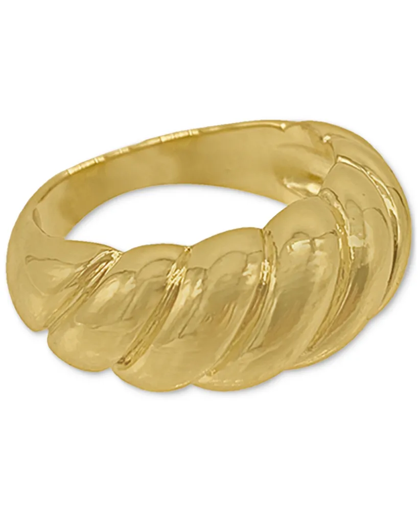 Adornia Gold-Tone Croissant Ring