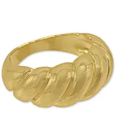 Adornia Gold-Tone Croissant Ring