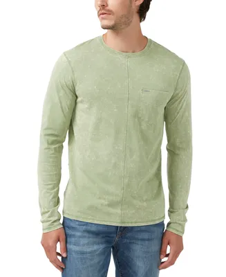 Buffalo David Bitton Men's Kahel Relaxed-Fit Long-Sleeve Pocket T-Shirt