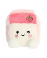 Aurora Mini Fresa Strawberry Milk Palm Pals Adorable Plush Toy Pink 5"