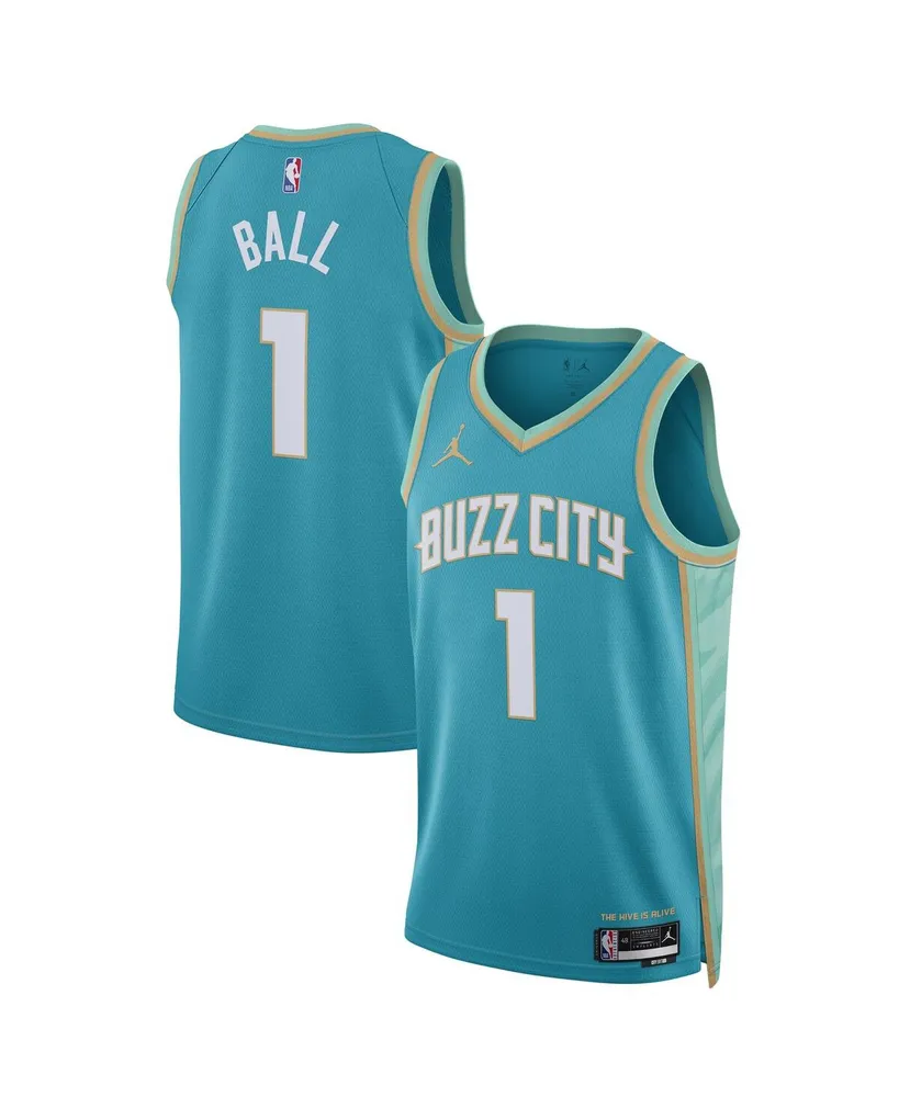 Men's and Women's Jordan LaMelo Ball Teal Charlotte Hornets 2023/24 Swingman Jersey - City Edition