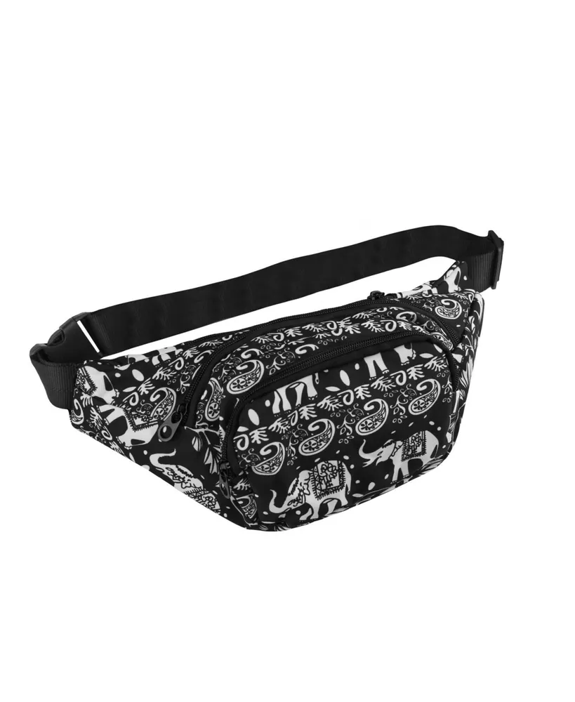 World Traveler Elephant 14-Inch Fanny Pack Adjustable Crossbody Waist Pack