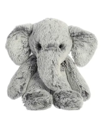 Aurora Small Elephant Sweet & Softer Snuggly Plush Toy Gray 9"