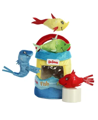 Aurora Small Fish Playset Dr. Seuss Whimsical Plush Toy Multicolor 8"