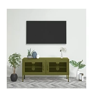 Tv Stand Olive Green 41.3"x13.8"x19.7" Steel