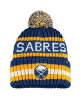 Men's '47 Brand Royal Buffalo Sabres Bering Cuffed Knit Hat with Pom