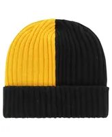 Men's '47 Brand Black Pittsburgh Steelers Fracture Cuffed Knit Hat