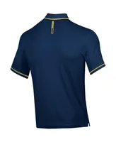 Men's Under Armour Navy Notre Dame Fighting Irish T2 Tipped Performance Polo Shirt