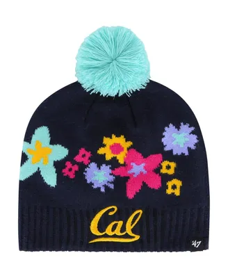 Girls Youth '47 Brand Navy Cal Bears Buttercup Knit Beanie with Pom