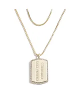 Women's Wear by Erin Andrews x Baublebar Baltimore Ravens Gold Dog Tag Necklace