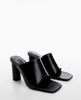 Mango Women's Heel Leather Sandals