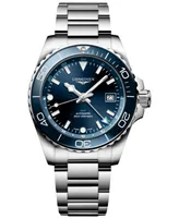 Longines Men's Swiss Automatic HydroConquest Gmt Stainless Steel Bracelet Watch 41mm