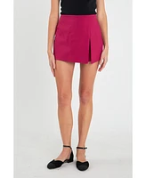 Women's Slit Detail Skort