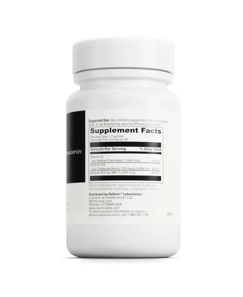 DaVinci Laboratories DaVinci Labs Adk - Dietary Supplement to Support Bone Structure, Heart Health and Immune Function