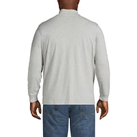 Lands' End Men's Big & Tall Super-t Mock Turtleneck Tee