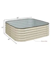 Aoodor 9-in-1 Modular Metal Raised Garden Bed Planter Box