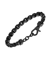 Armani Exchange Men's Black Stainless Steel Chain Bracelet