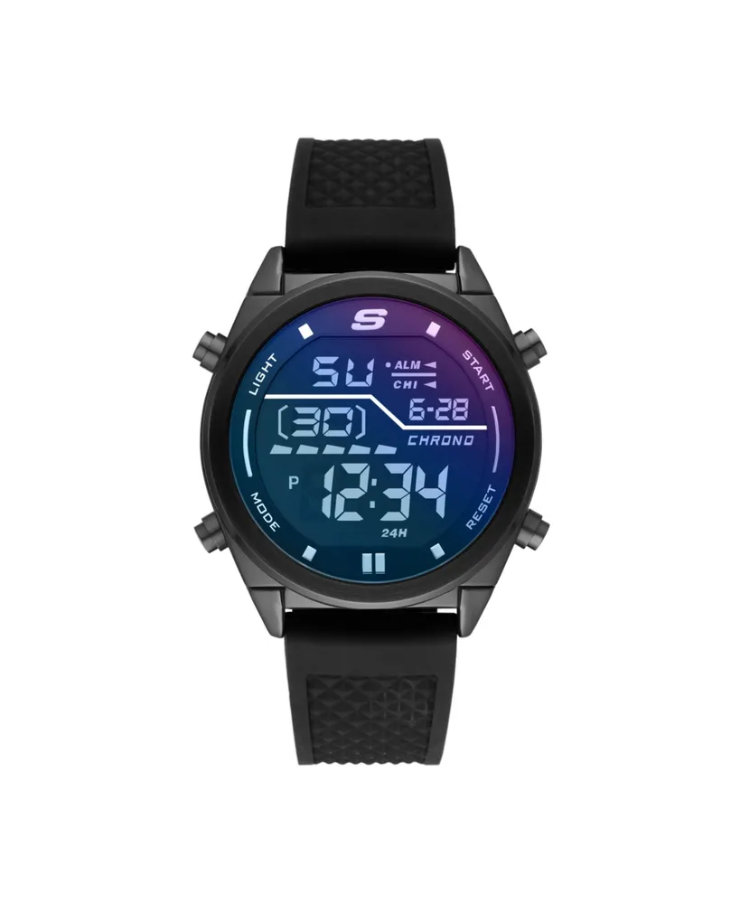 Skechers Men's Kentwood Men's Silicone Watch Black