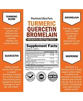 Turmeric Curcumin with BioPerine, Quercetin, Bromelain - Organic Turmeric Supplement