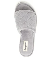 Dearfoams Women's Microfiber Terry Slide Slipper, Online Only
