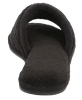 Dearfoams Women's Microfiber Terry Slide Slipper, Online Only